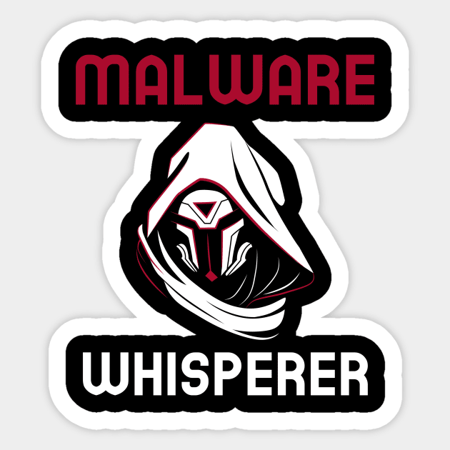 Malware Whisperer Cybersecurity Sticker by OldCamp